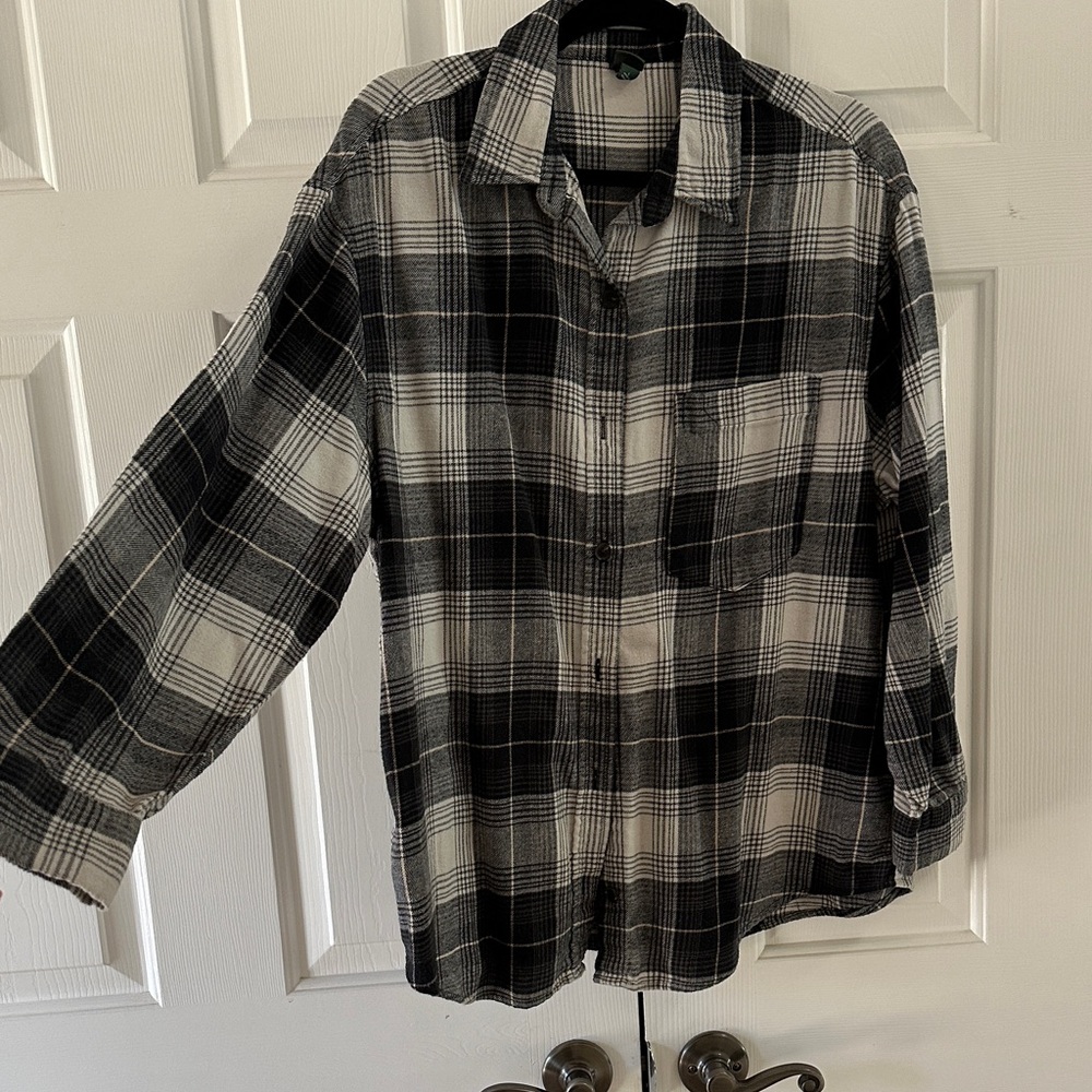 Wild Fable Monochrome Plaid Shirt